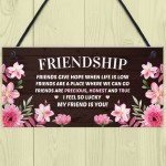 Best Friendship Gift Plaque For Best Friend Birthday Gifts