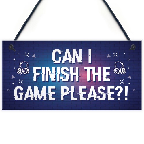 Funny Gaming Sign For Boys Bedroom Gamer Gift For Son Brother