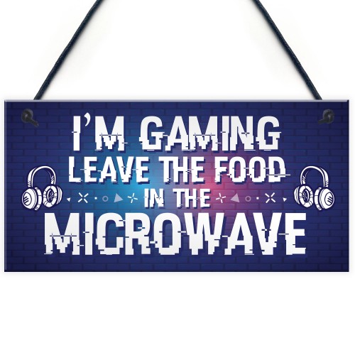 FUNNY Gaming Sign Hanging Wall Bedroom Sign Neon Effect