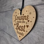 COUSIN GIFT Engraved Heart Cousin Birthday Gift Cousin Christmas