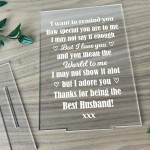 Birthday Presents For Husband Standing Plaque Husband Gifts