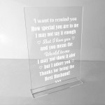 Birthday Presents For Husband Standing Plaque Husband Gifts