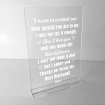 Birthday Presents For Husband Standing Plaque Husband Gifts