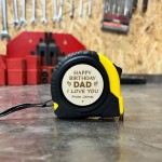 Birthday Gifts For Dad Personalised Engraved Tape Measure Gift