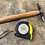 Birthday Gifts For Dad Personalised Engraved Tape Measure Gift