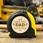 Dad Gifts Personalised Engraved Tape Measure Gift For Dad 