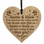 Auntie Gifts Uncle Gifts For Birthday Christmas Engraved Heart