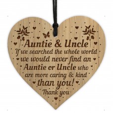 Auntie Gifts Uncle Gifts For Birthday Christmas Engraved Heart