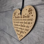 Auntie Gifts Uncle Gifts For Birthday Christmas Engraved Heart