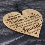 Auntie And Uncle Plaque Auntie Uncle Gift Ideas Engraved Heart 