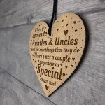 Auntie And Uncle Plaque Auntie Uncle Gift Ideas Engraved Heart 