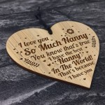 Nanny Birthday Christmas Gift Idea Engraved Heart Nanny Gifts