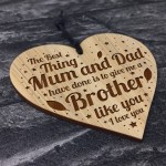 Brother Gifts THANK YOU Brother Gifts From Sister Engraved Heart