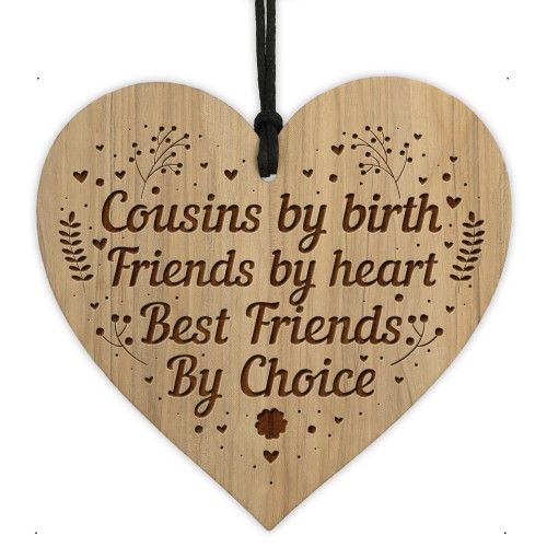 Friendship Gift For Cousin Engraved Heart Cousin Gifts Birthday