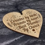 Friendship Gift For Cousin Engraved Heart Cousin Gifts Birthday
