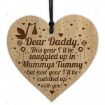 Daddy To Be Sign Baby Shower Gift Engraved Heart Bump Gifts