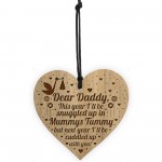 Daddy To Be Sign Baby Shower Gift Engraved Heart Bump Gifts