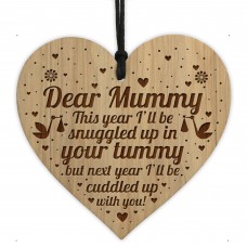 Mummy To Be Sign Engraved Heart Bump Gift Mummy Birthday Xmas