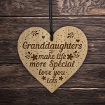 Granddaughter Gifts From Nan Grandma Engraved Heart