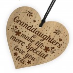 Granddaughter Gifts From Nan Grandma Engraved Heart