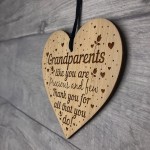 Gift For Grandparents Plaque Nan Gift Grandad Engraved Heart