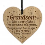 Christmas Gift For Grandson Engraved Heart Grandson Gifts