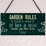  Garden Signs And Plaques Hanging Wall Door Sign Shabby Outside