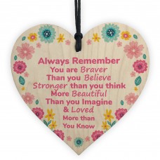 Inspirational Wood Heart Gift For Friend Novelty Best Friend