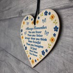 Best Friends Wooden Hanging Heart Inspirational Birthday Gift