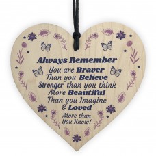 Friendship Wooden Hanging Heart Gift For Best Friend Inspiration