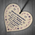 Friendship Wooden Hanging Heart Gift For Best Friend Inspiration
