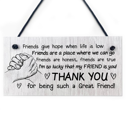 Best Friend Sign Friendship Gift Wooden Sign Friendship Sign