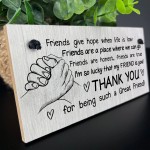 Best Friend Sign Friendship Gift Wooden Sign Friendship Sign