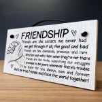 Best Friend Plaque Wooden Sign Friendship Gift Best Friend Gifts