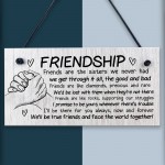 Best Friend Plaque Wooden Sign Friendship Gift Best Friend Gifts