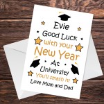 Back To University Good Luck Card For Daughter Son Personalised