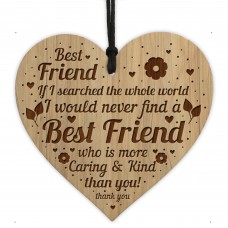 Engraved Heart Gift For Friend Bestie Christmas Birthday Gifts