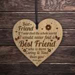 Engraved Heart Gift For Friend Bestie Christmas Birthday Gifts