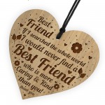 Engraved Heart Gift For Friend Bestie Christmas Birthday Gifts
