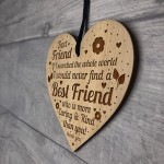Engraved Heart Gift For Friend Bestie Christmas Birthday Gifts
