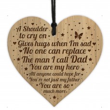 Dad Birthday Gifts For Fathers Engraved Heart Christmas Gift