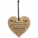 Thank You Girlfriend Gift Engraved Heart Girlfriend Gifts