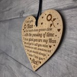 Nan Nanny Ornament Engraved Heart Nan Birthday Gift Card