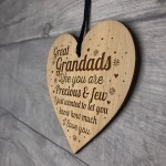 Great Grandad Gift Engraved Heart Ornamenet Grandfather Gifts
