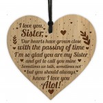 I Love You Sister Gift Engraved Heart Sister Gift Ideas