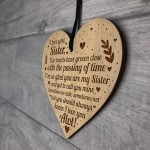 I Love You Sister Gift Engraved Heart Sister Gift Ideas