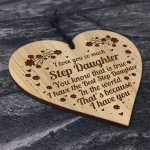 Gift For Step Daughter Love Gift Engraved Heart Birthday Gift