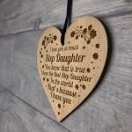 Gift For Step Daughter Love Gift Engraved Heart Birthday Gift