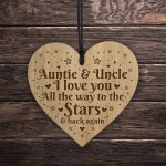 Auntie And Uncle Gift Ideas Engraved Heart Auntie Gifts Uncle