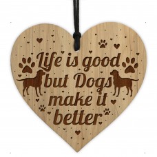 Funny Dog Sign Home Sign Engraved Heart Dog Gift Dog Lover Gift